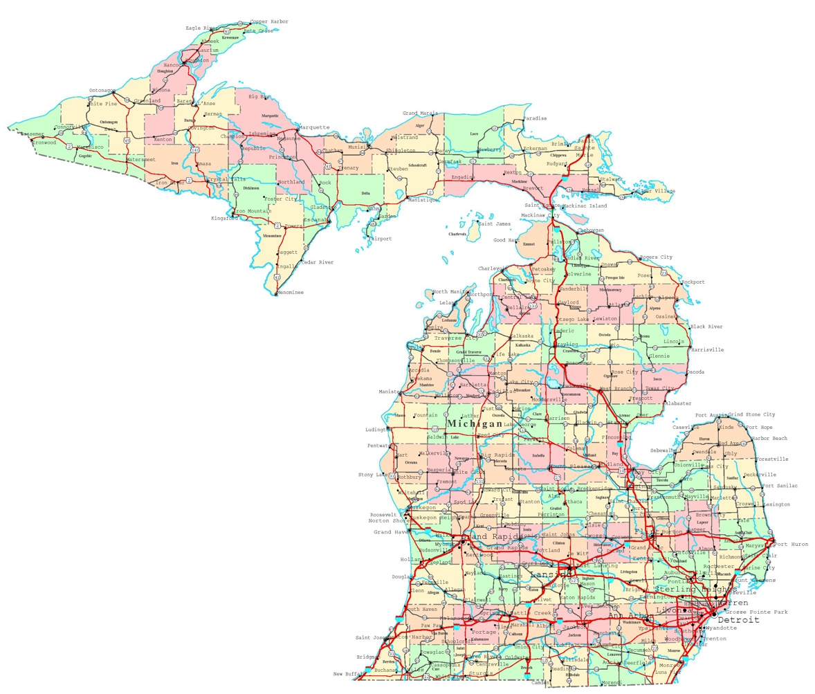 Michigan-Map